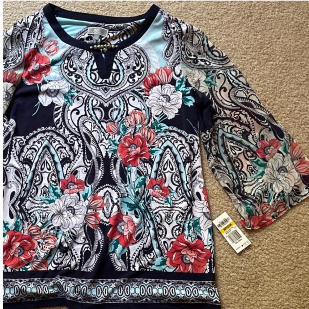 NWT JM collection blouse/top size M